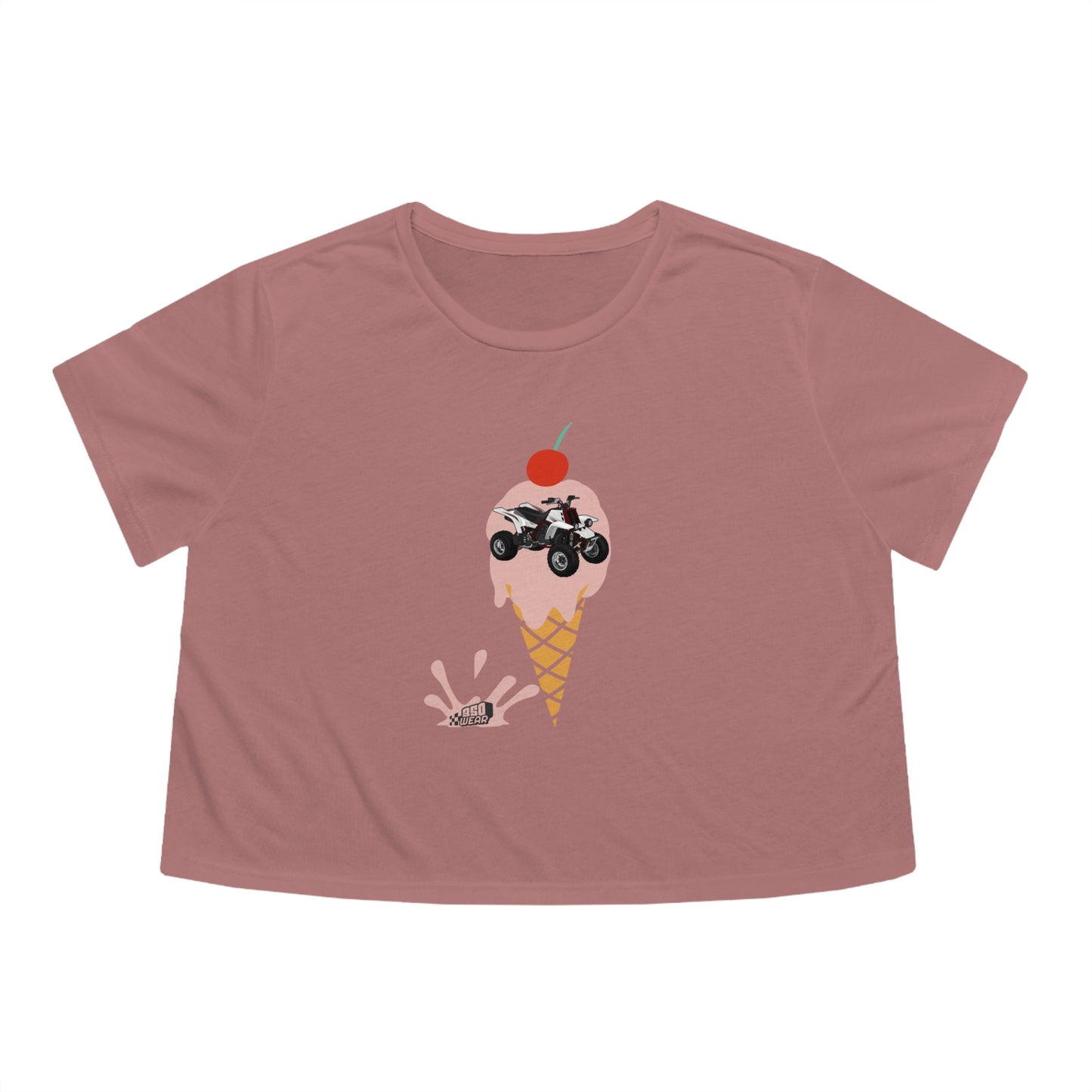 CHERRY Women's Flowy Cropped Tee