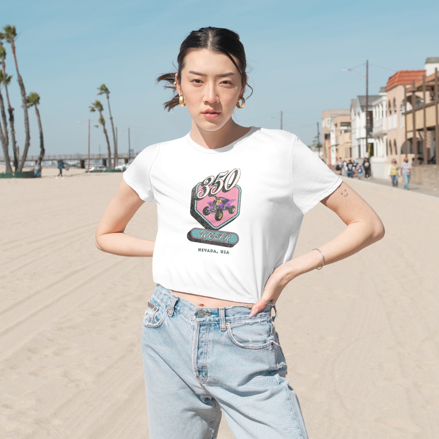 1995 Women's Flowy Cropped Tee