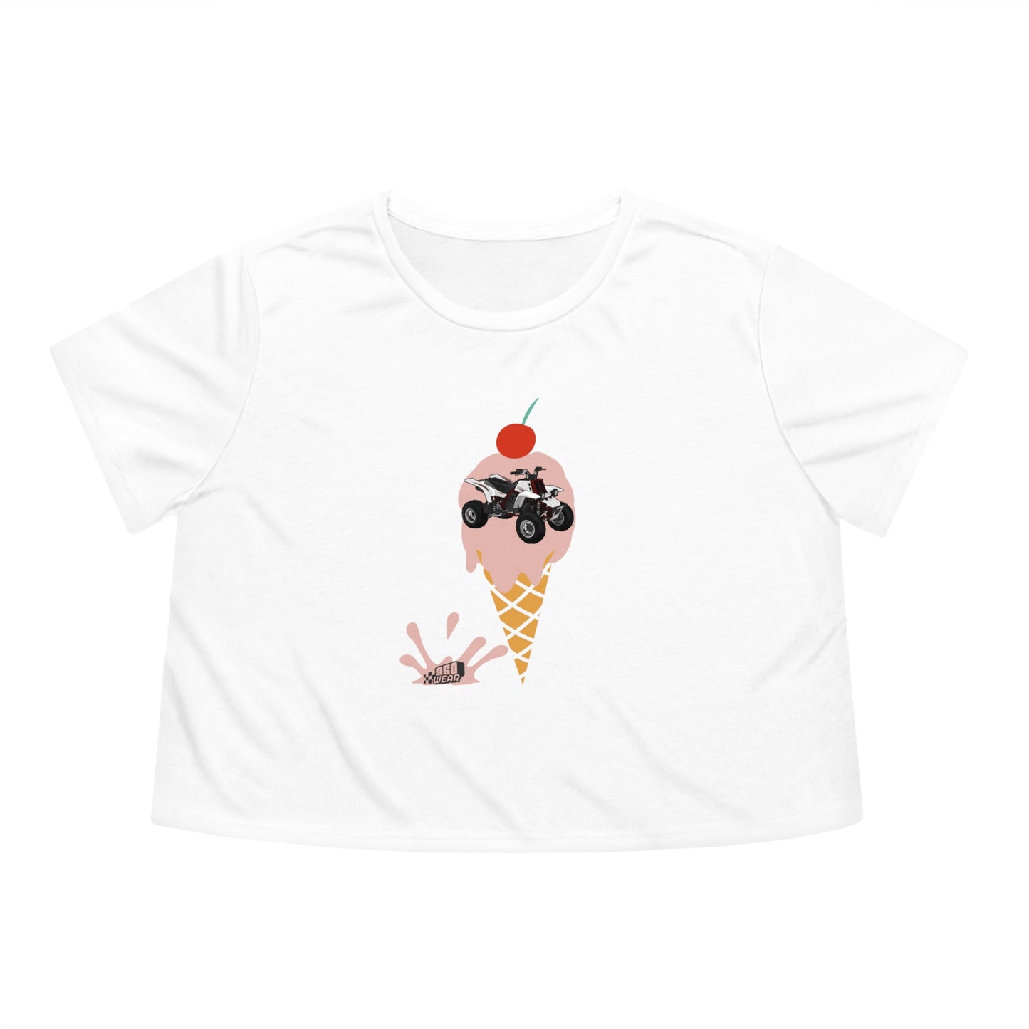 CHERRY Women's Flowy Cropped Tee