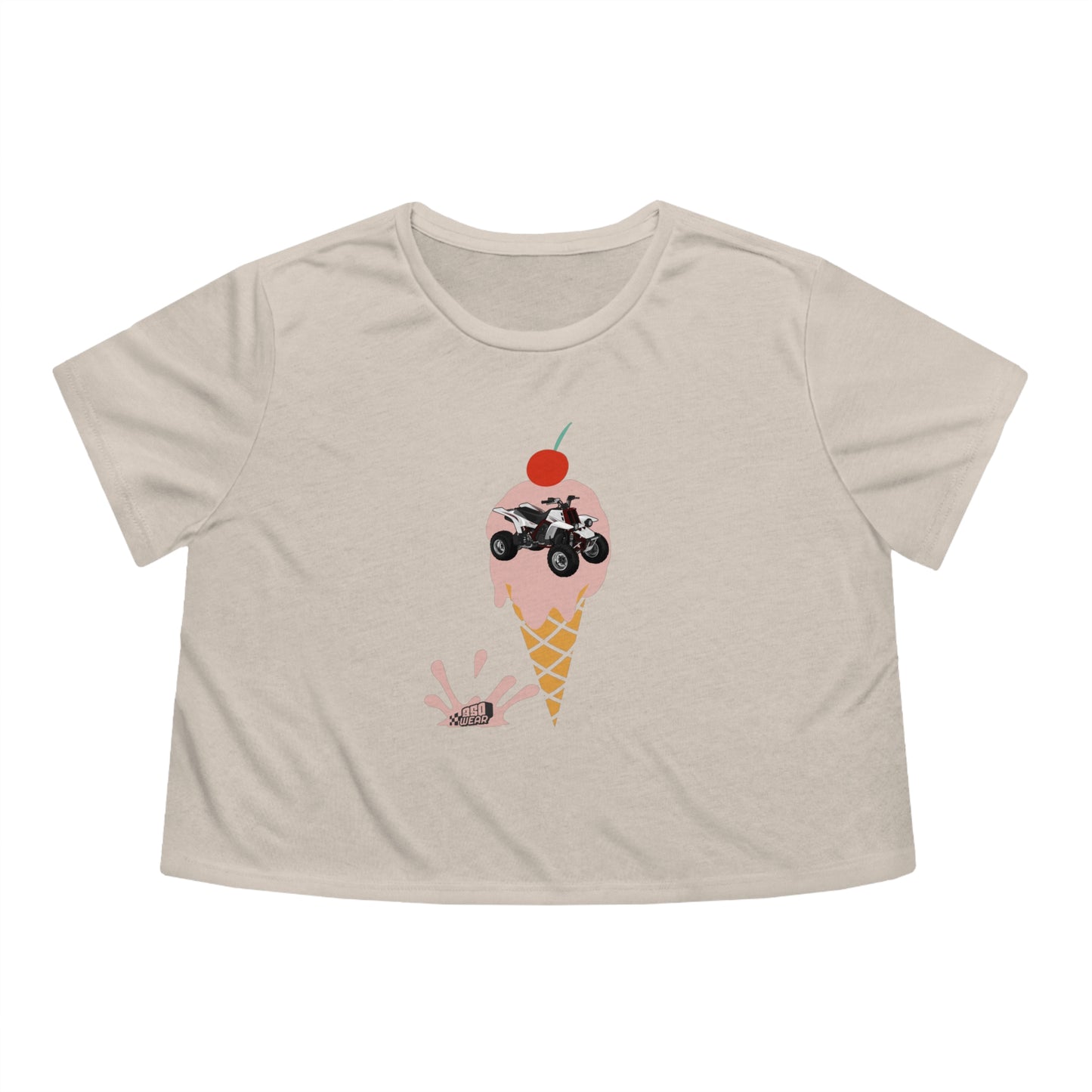 CHERRY Women's Flowy Cropped Tee