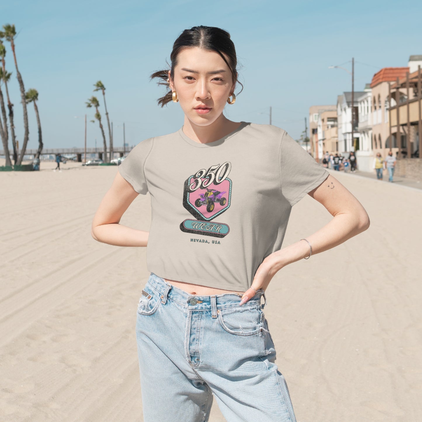 1995 Women's Flowy Cropped Tee